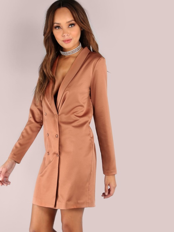 Bouton Avec Veste Cuivre Satin Doublé En Léger - b7IYgyvf6