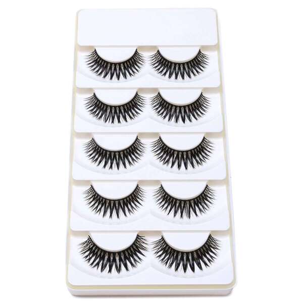 

Black Natural Long Curly False Eyelashes