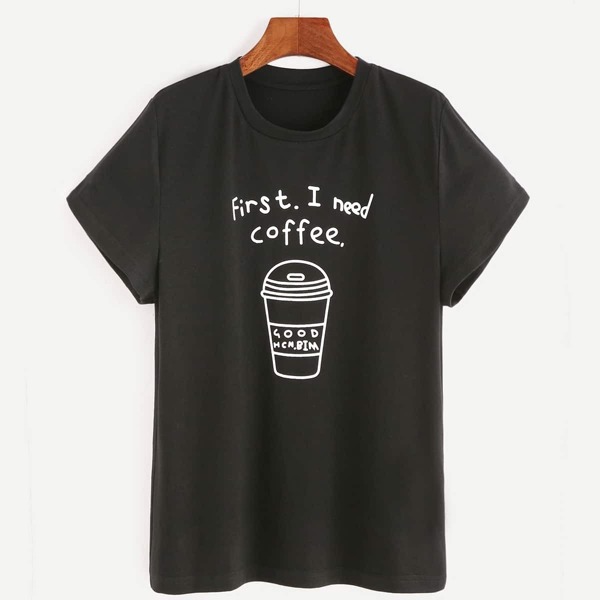 

Coffee Print Tee