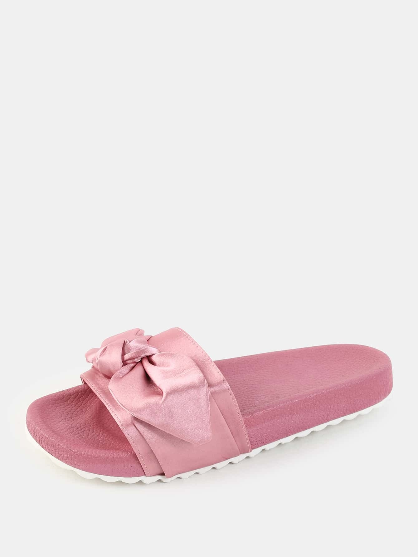 bow tie sandals satin bow tie slide sandals dusty pink shein sheinside bow tie sandals satin bow tie slide sandals dusty pink shein sheinside