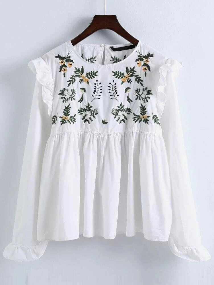shein ruffle blouse