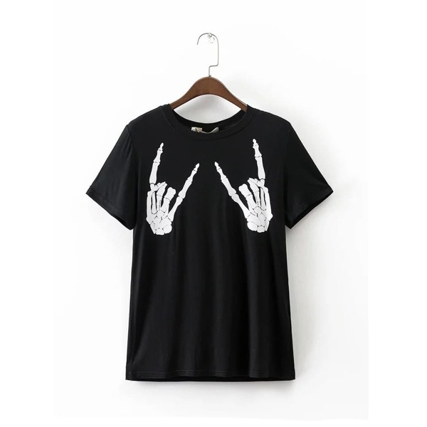 

Skull Print Boyfriend T-shirt