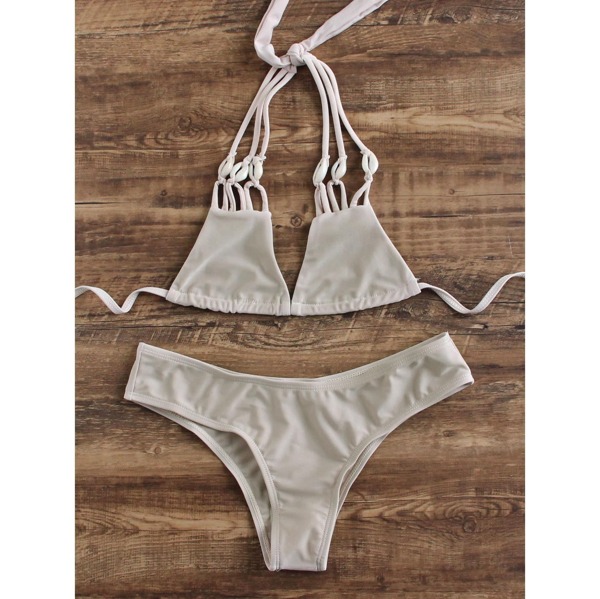 

Strappy Triangle Bikini Set