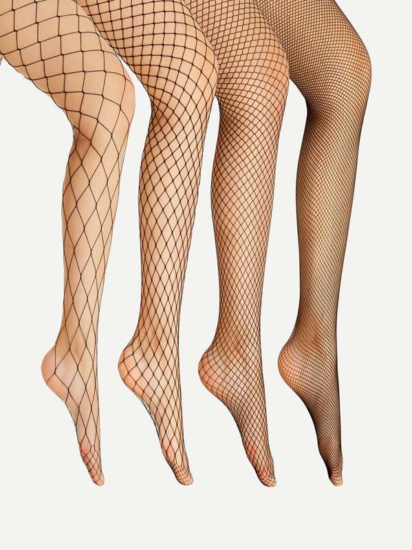 

4pcs Sexy Fishnet Tight, Black