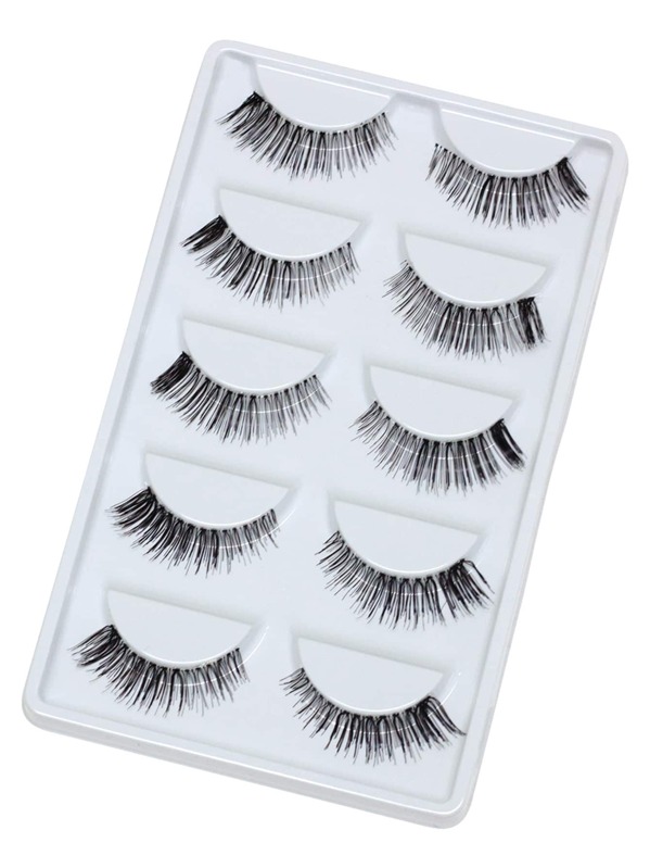 

Thick False Eyelashes 5 Pair, Black