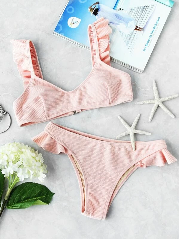 ruffle strap bikini