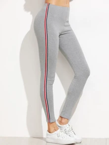 Striped Side Leggings