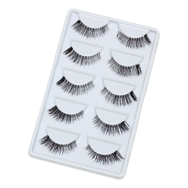 

Thick False Eyelashes 5 Pair, Black