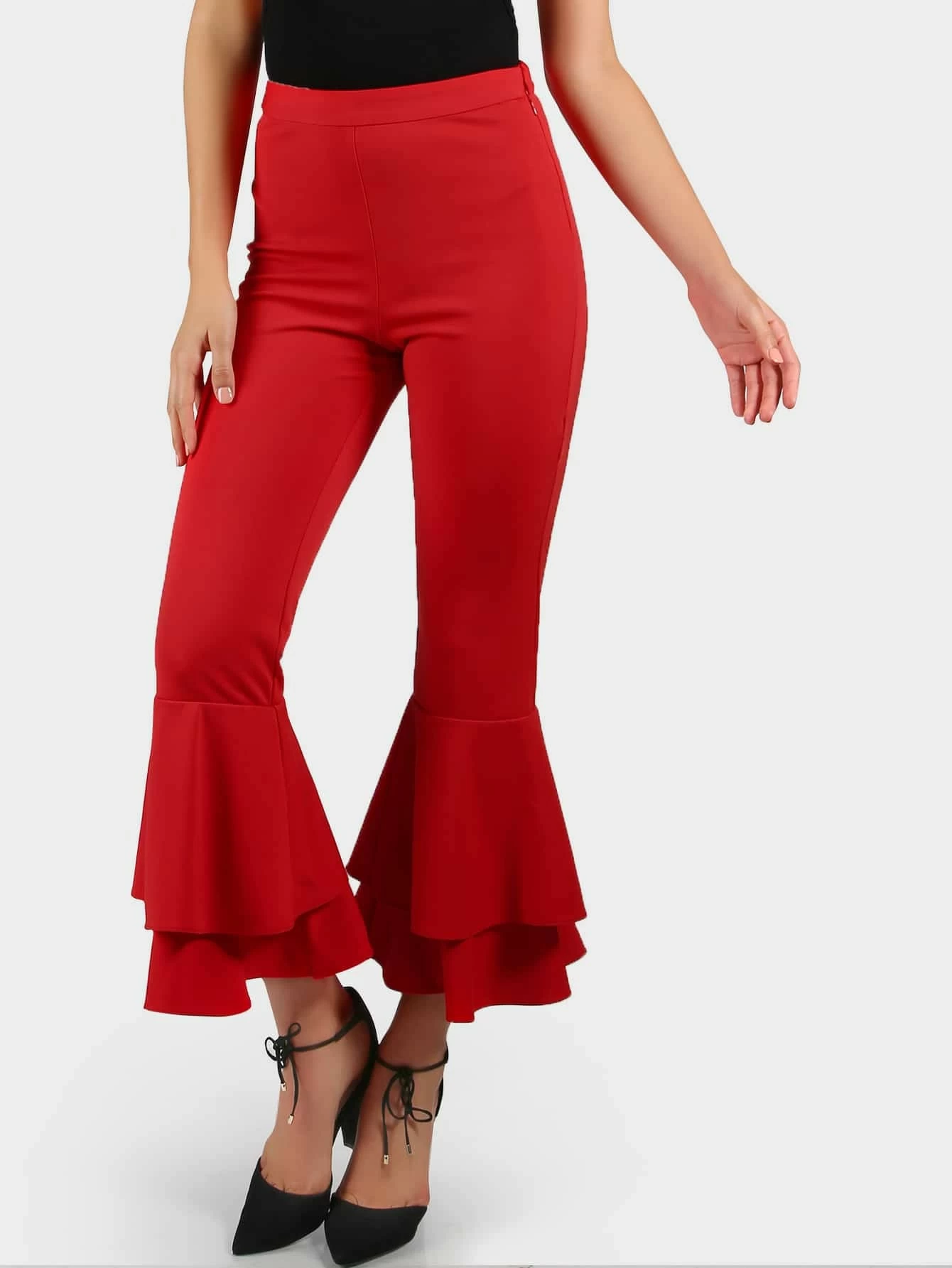 Ruffle pants for women Clearance