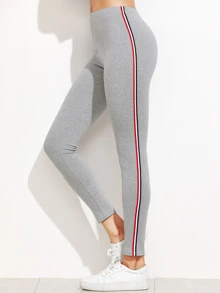 Striped Side Leggings