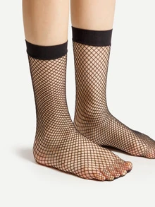 Fishnet Ankle Socks 3 Pairs