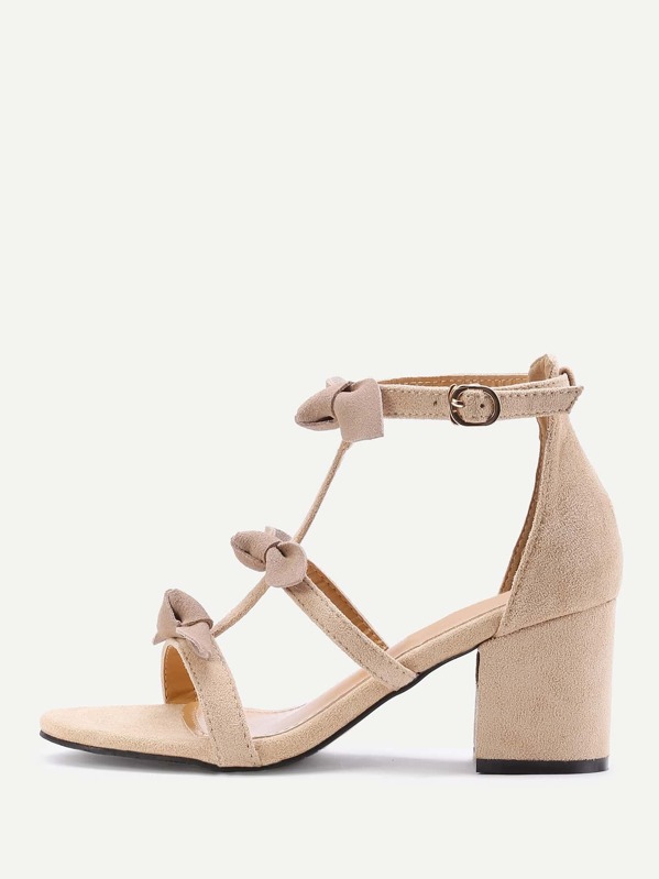 Noir Des Nœud Avec À Talon Papillon Sandales qVzSUpGM
