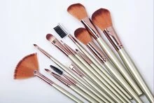 16pcs Gold Makeup Brush Set