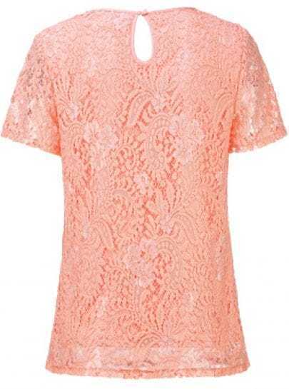 polyester round neck colouring hollow out lace plain half sleeve short sleeve t shirts polyester round neck colouring hollow out lace plain half sleeve short sleeve t shirts