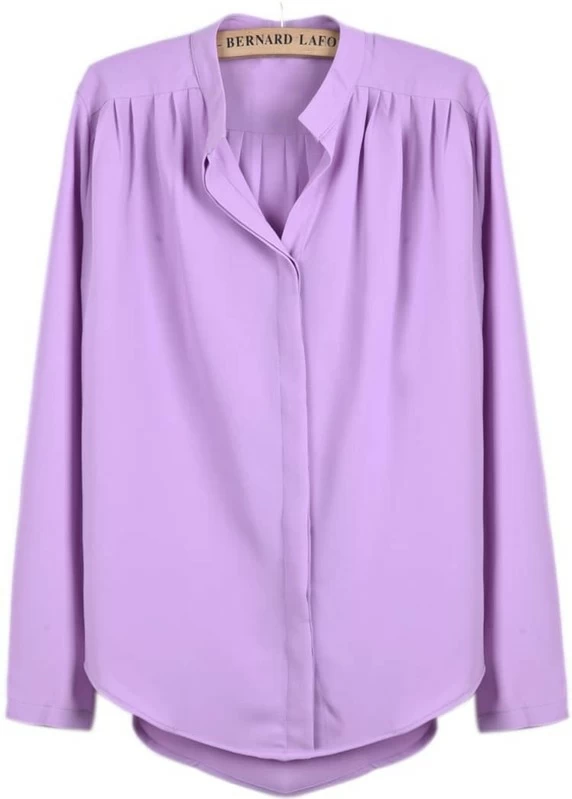 purple chiffon blouse