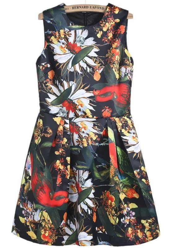 shein bird dress