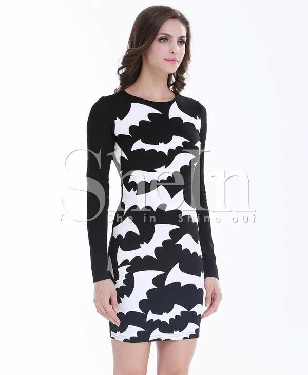 shein bird dress