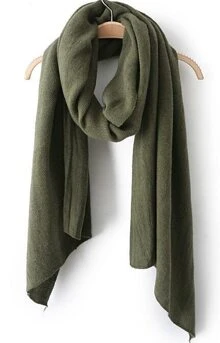Green Classical Simple Scarve