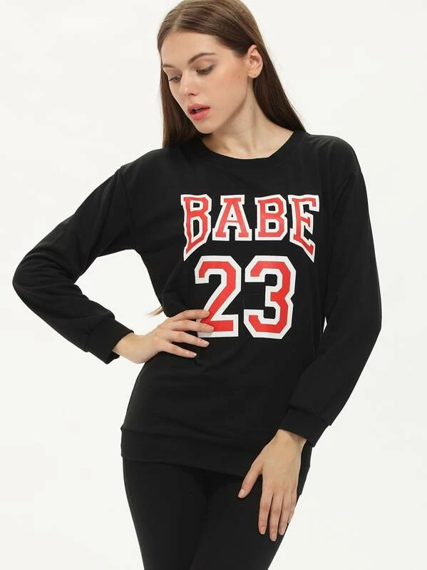 shein babe sweatshirt