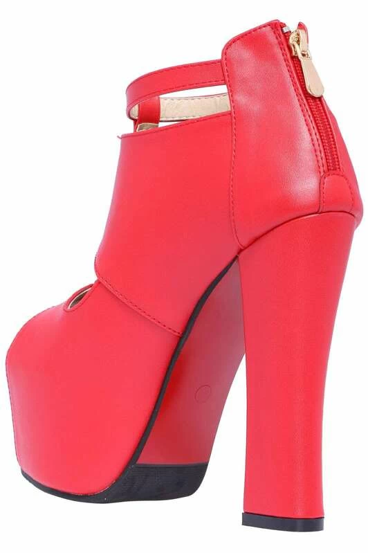 talon ouvert rouge