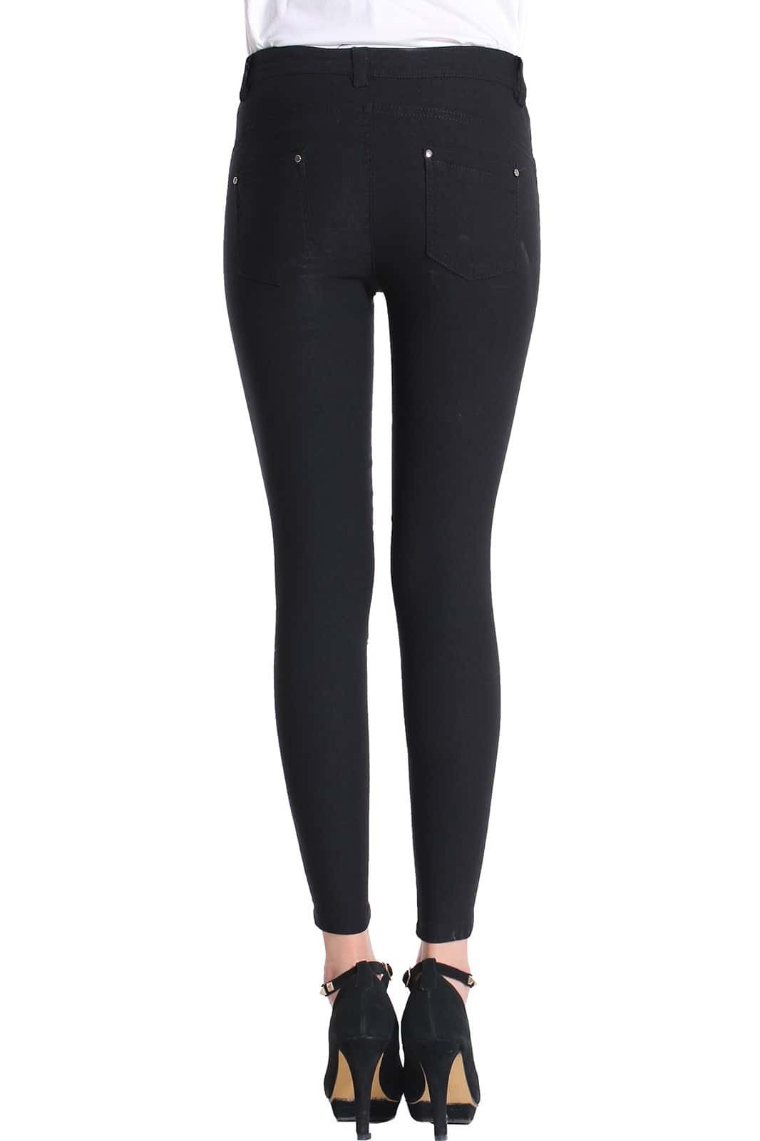 Black Ripped Skinny Pant -SheIn(Sheinside)