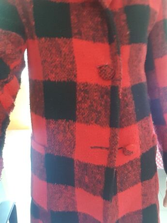 Cappotto A Quadri Rosso E Nero Shein Italia
