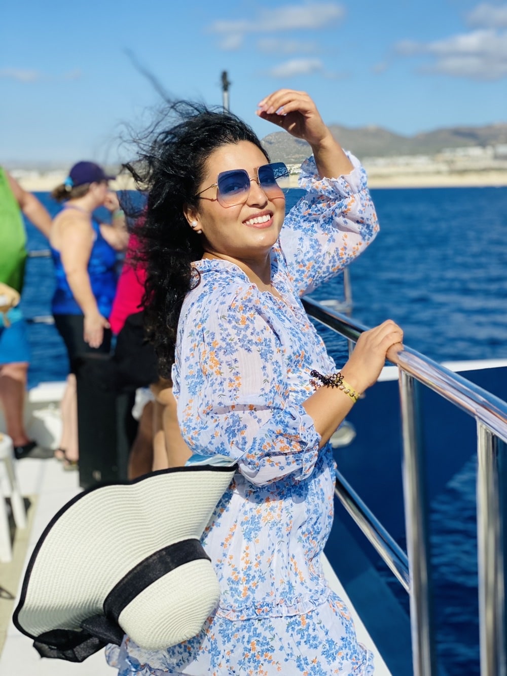 SHEIN VCAY Ditsy Floral Frill Trim Open Back Dress SHEIN USA