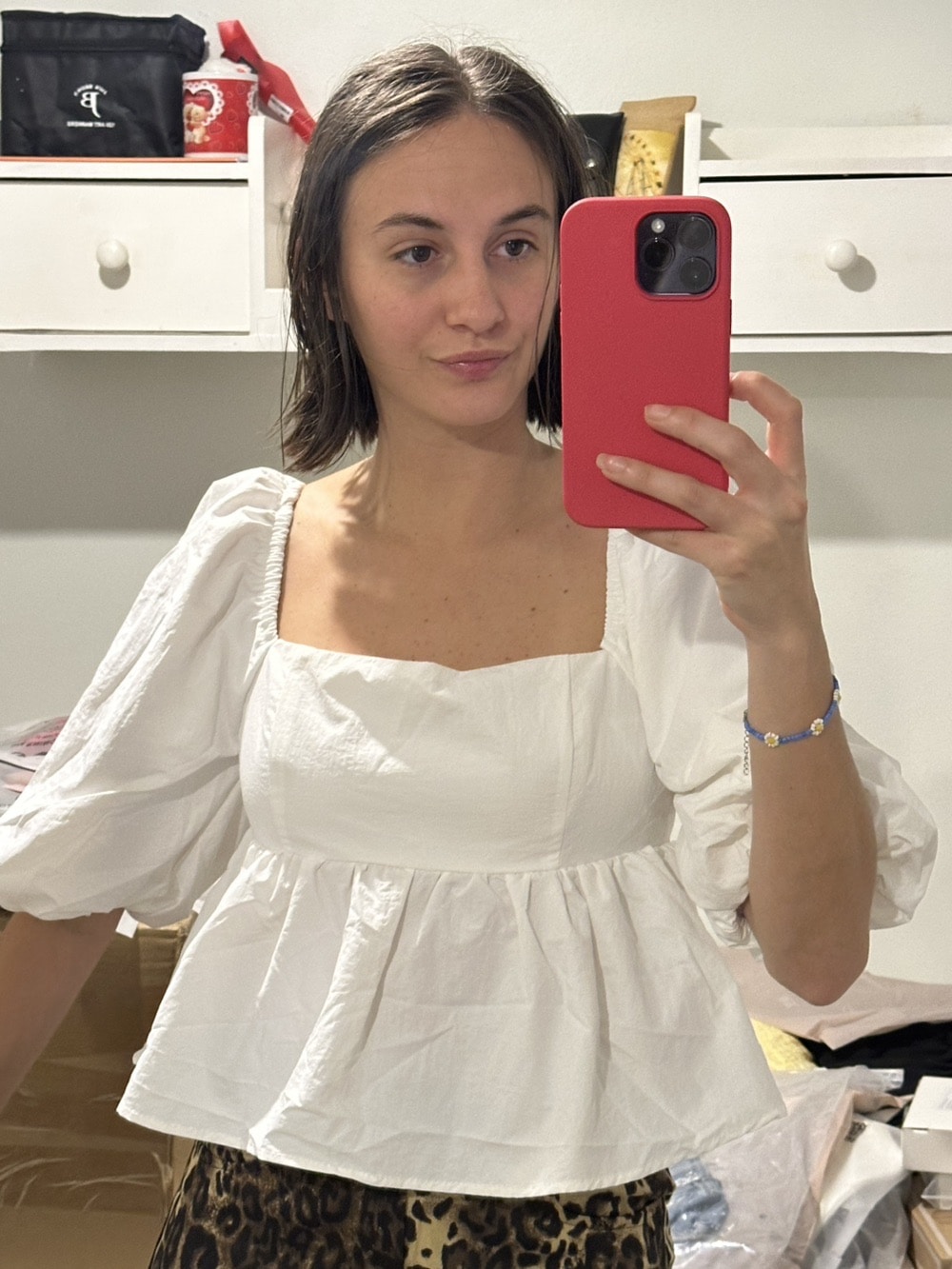 新品　laubeblanc Balloon peplum Tops Balloon peplum Tops – L'AUBE BLANC