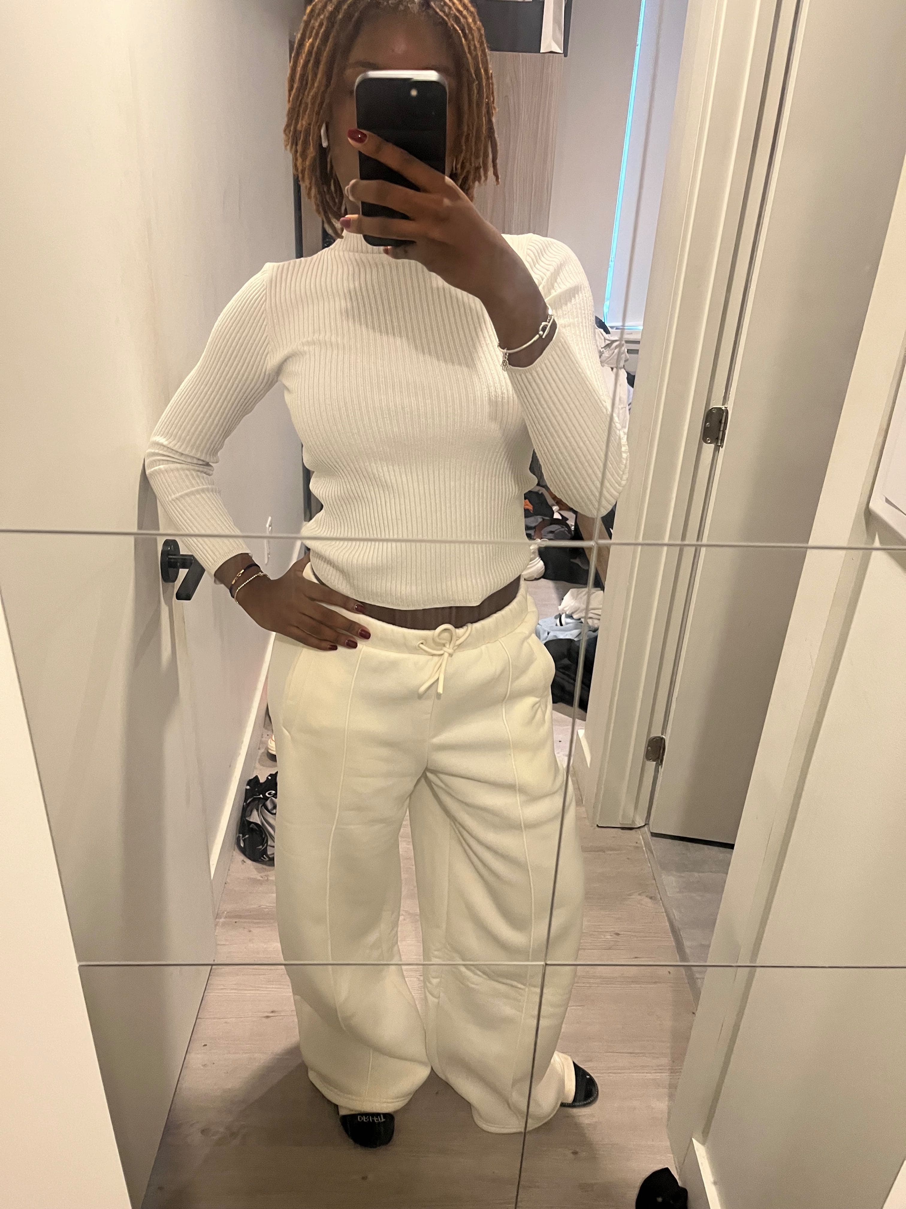 Pleat Stitch Wide Leg Pants With Drawstrings｜MISSGUIDED
