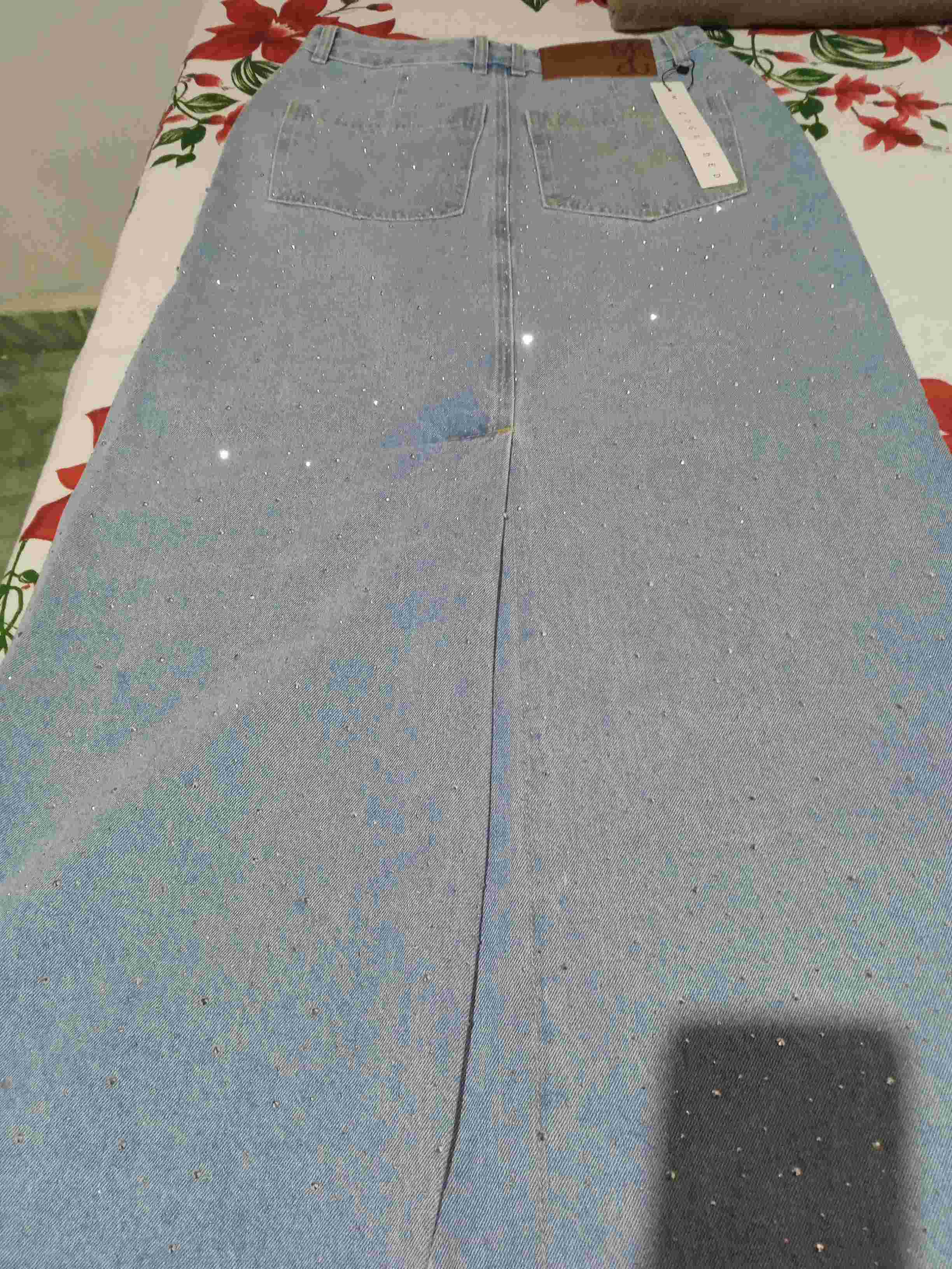 スカート Crystal Detail Flared Maxi Skirt Elastic High Waist Crinkled Flare Maxi Skirt | Love, Bonito INTL