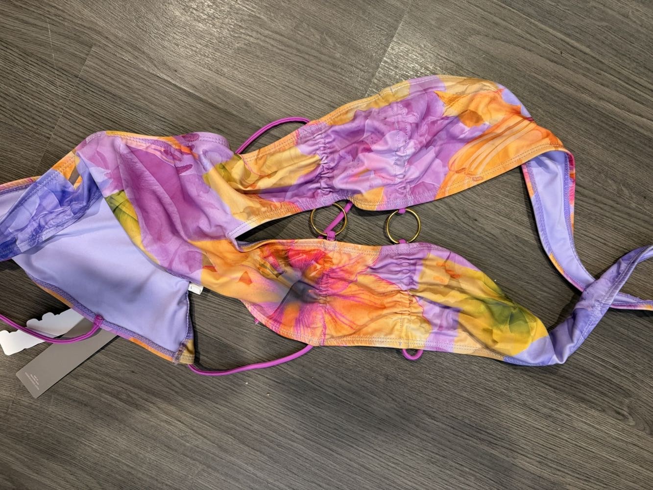 MISSGUIDED Printed Multi String Halter Neck Metal Ring