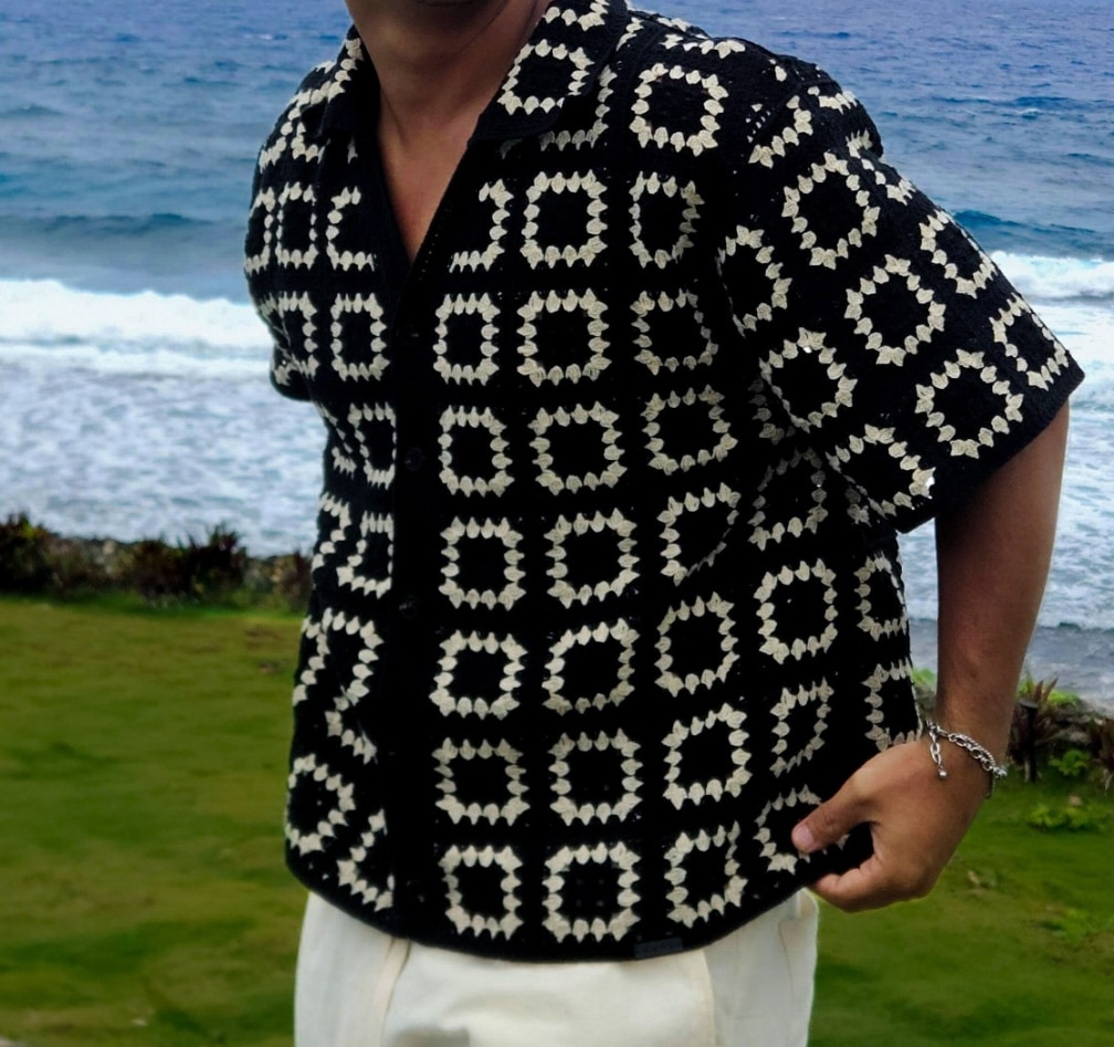 RONRON ♥ CROCHET SQUARE OVER FIT T SHIRT/追跡付 RONRON | ファッション通販サイト NUGU