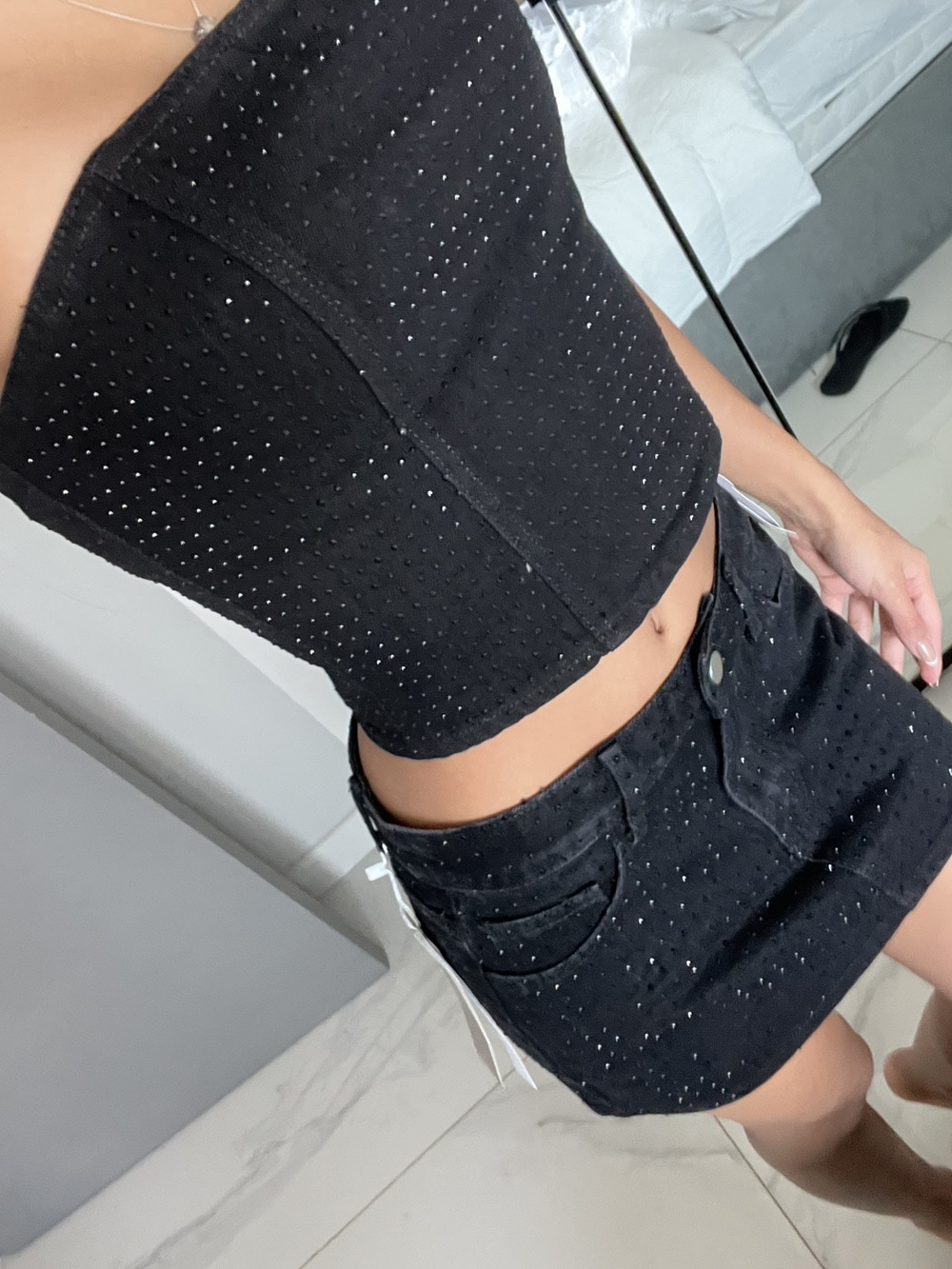 ジェニー着用☆【 】☆SlimFit Denim Mini Skir.t Casual Vibes High Waist Denim Mini Skirt | Windsor