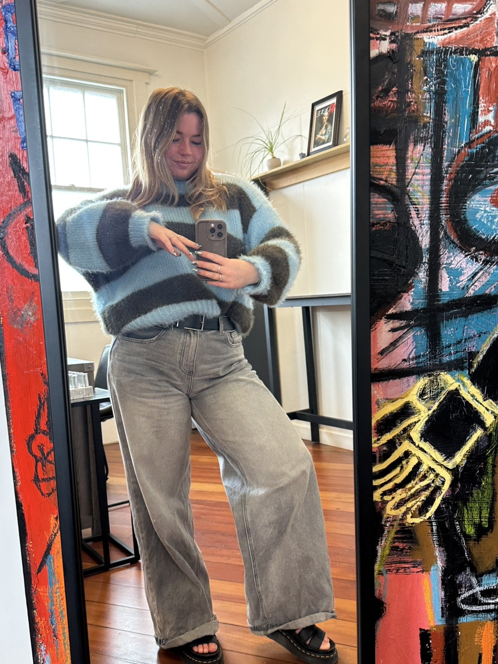 MISSGUIDED Color Block Striped Drop Shoulder Oversized Knit